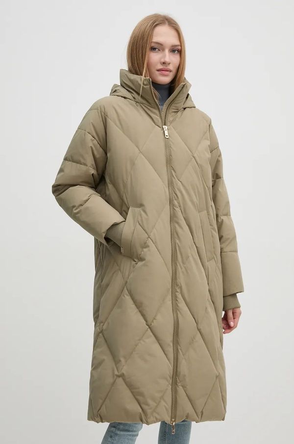 Mos Mosh Pernata jakna Mos Mosh za žene, boja: zelena, za zimu, oversize, 164340