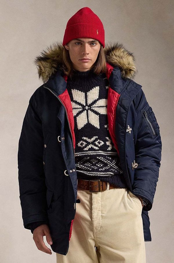 Polo Ralph Lauren Pernata jakna Polo Ralph Lauren za muškarce, boja: tamno plava, za zimu, 710949233