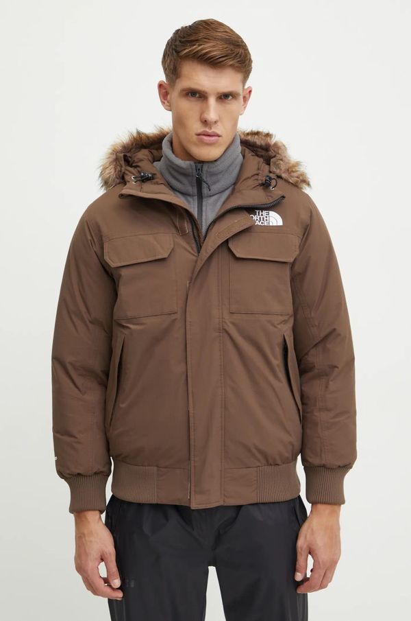 The North Face Pernata jakna The North Face McMurdo Bomber za muškarce, boja: smeđa, za zimu, NF0A5GD91OI1