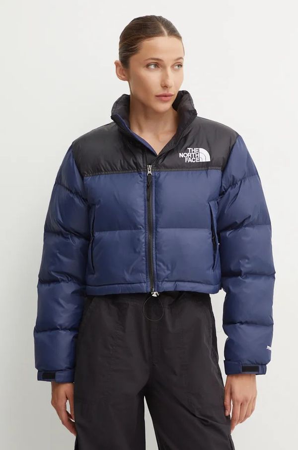 The North Face Pernata jakna The North Face Nuptse Short Jacket za žene, boja: tamno plava, za zimu, NF0A5GGE92A1