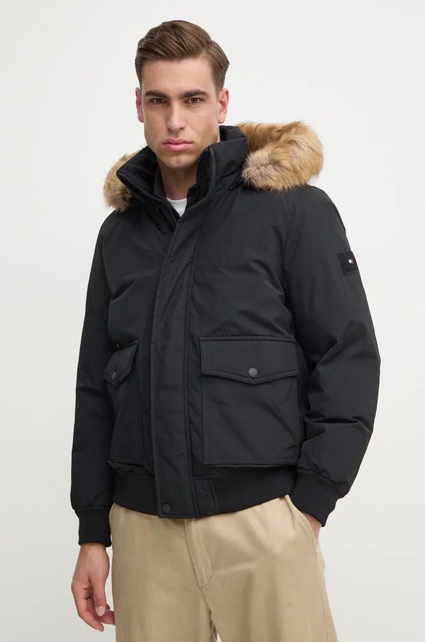 Tommy Hilfiger Pernata jakna Tommy Hilfiger za muškarce, boja: crna, za zimu, MW0MW37412