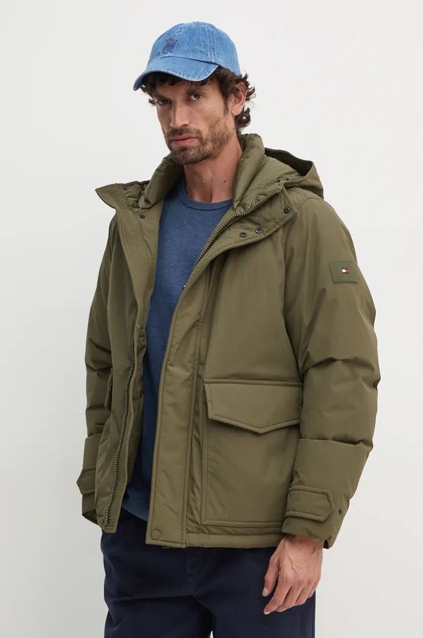 Tommy Hilfiger Pernata jakna Tommy Hilfiger za muškarce, boja: zelena, za zimu, MW0MW36596