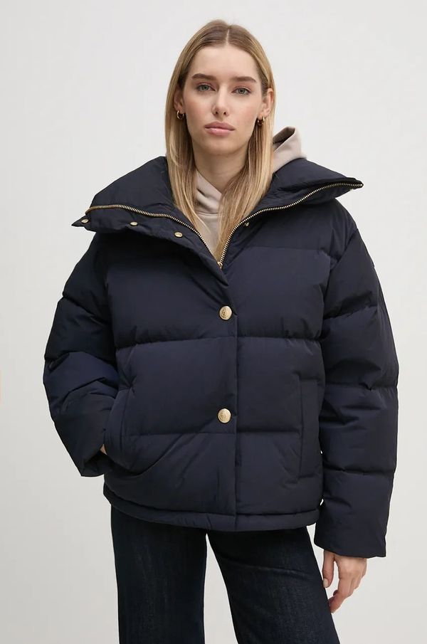 Tommy Hilfiger Pernata jakna Tommy Hilfiger za žene, boja: tamno plava, za zimu, oversize, WW0WW43158