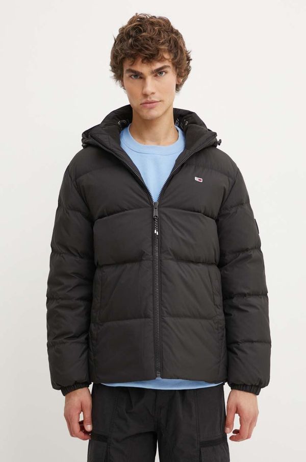 Tommy Jeans Pernata jakna Tommy Jeans za muškarce, boja: crna, za zimu, oversize, DM0DM19786