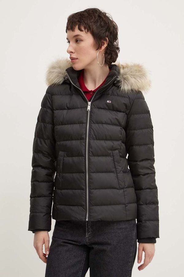 Tommy Jeans Pernata jakna Tommy Jeans za žene, boja: crna, za zimu, DW0DW18312