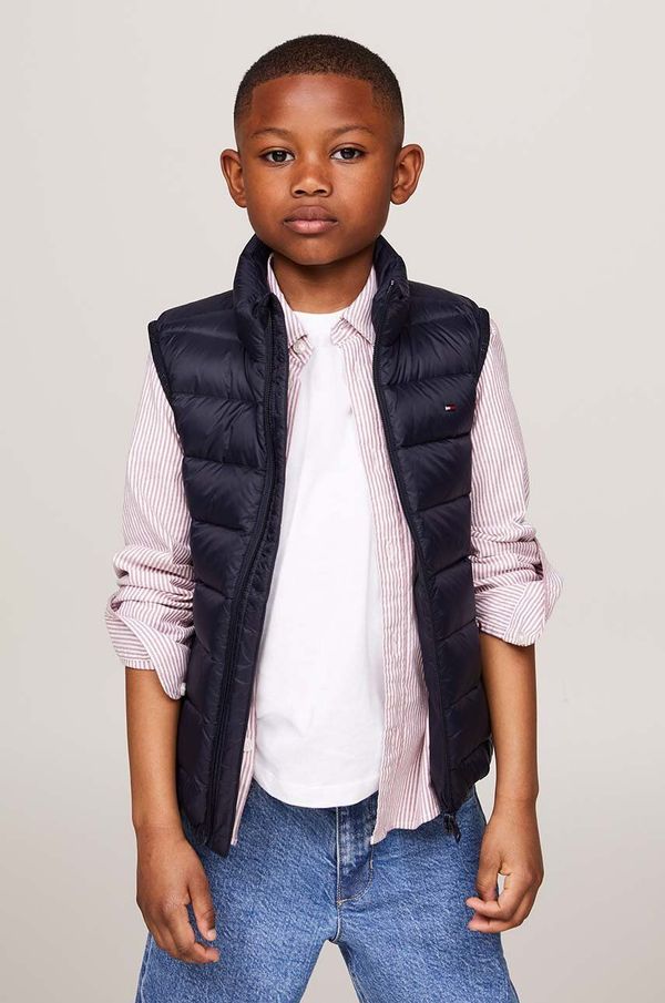 Tommy Hilfiger Pernati dječji prsluk bez rukava Tommy Hilfiger boja: crna