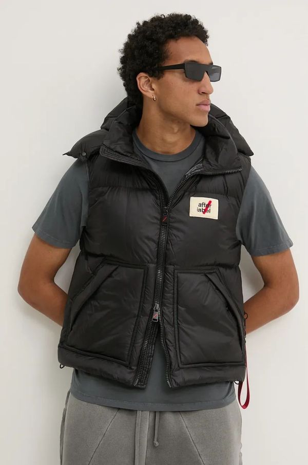 After Label Pernati prsluk After Label za muškarce, boja: crna, za zimu, LOSANNAN051