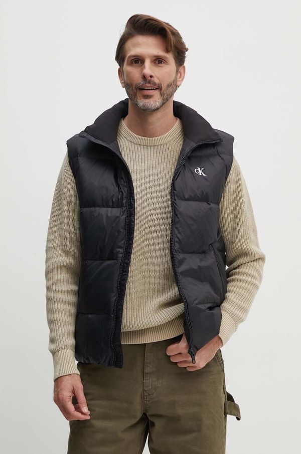 Calvin Klein Jeans Pernati prsluk Calvin Klein Jeans za muškarce, boja: crna, za zimu, J30J325901