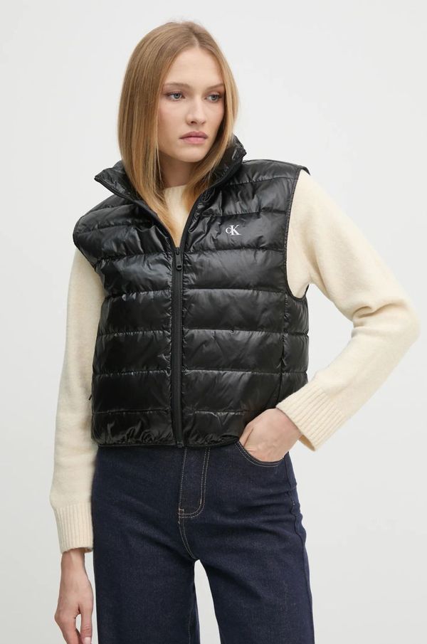 Calvin Klein Jeans Pernati prsluk Calvin Klein Jeans za žene, boja: crna, za prijelazno razdoblje, J20J224711