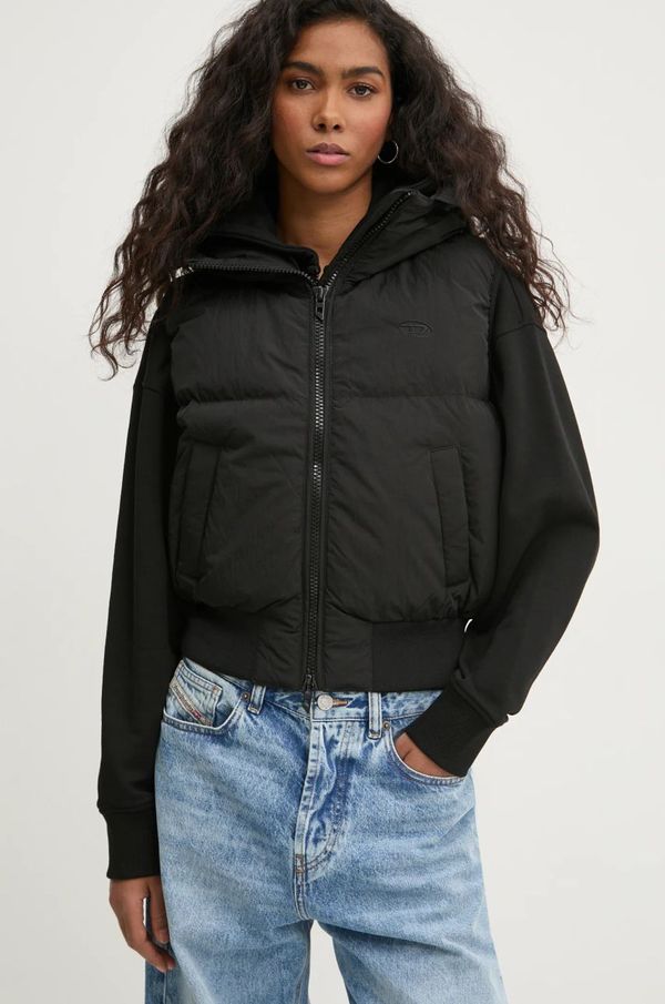 Diesel Pernati prsluk Diesel W-PEYT-SSL-NEW-P1 za žene, boja: crna, za zimu, A15355.0GHBZ