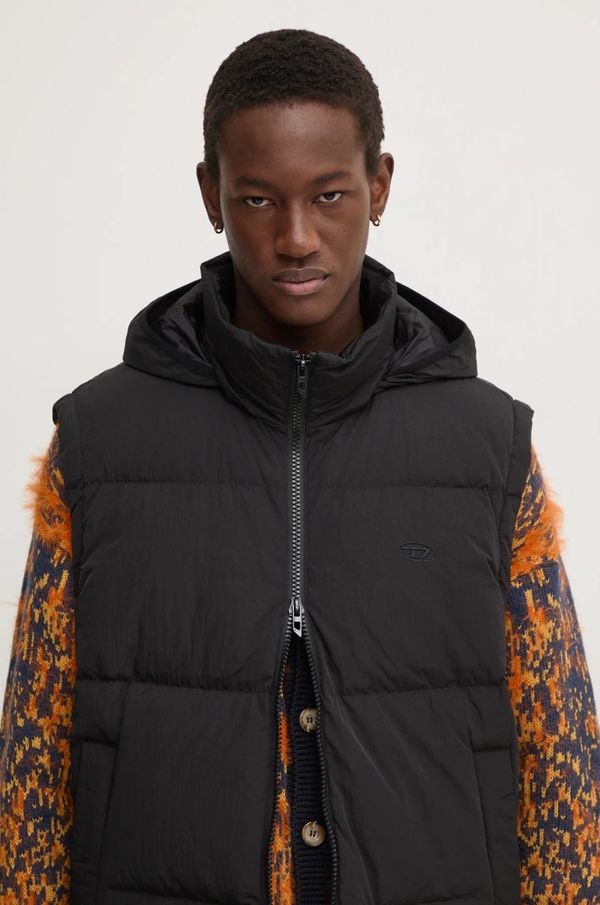 Diesel Pernati prsluk Diesel W-RAVEEL-SL za muškarce, boja: crna, A14403.0GHBZ