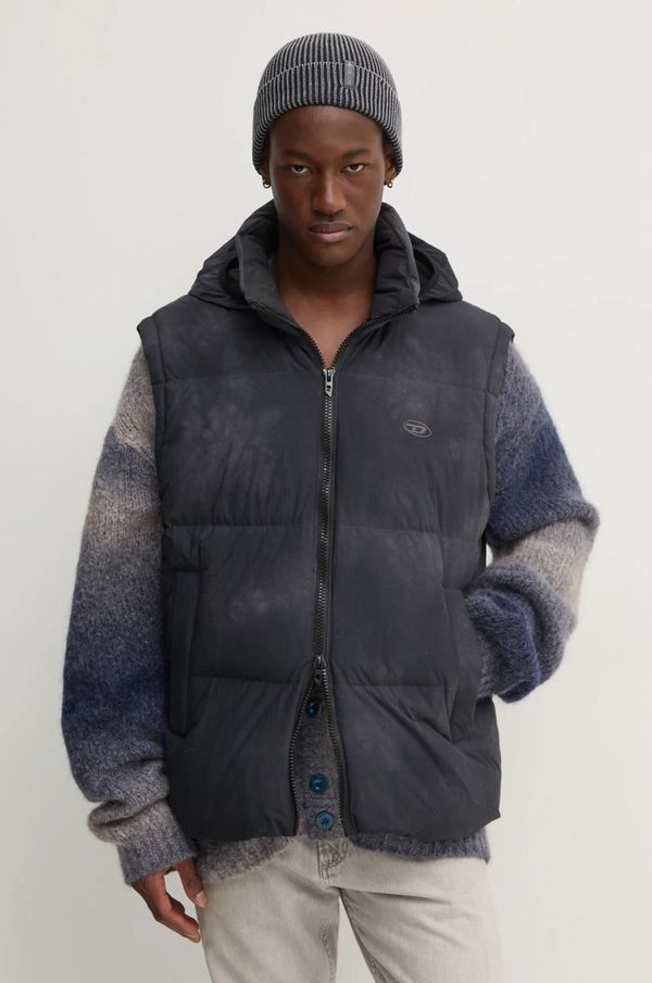 Diesel Pernati prsluk Diesel W-RAVEEL-SL za muškarce, boja: siva, za zimu, A14403.0CBCS