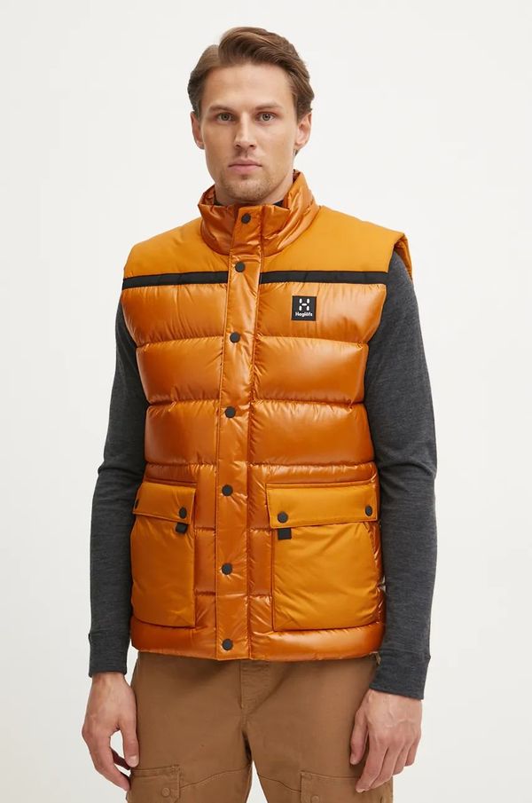 Haglöfs Pernati prsluk Haglöfs Funäs za muškarce, boja: smeđa, za zimu, 606465