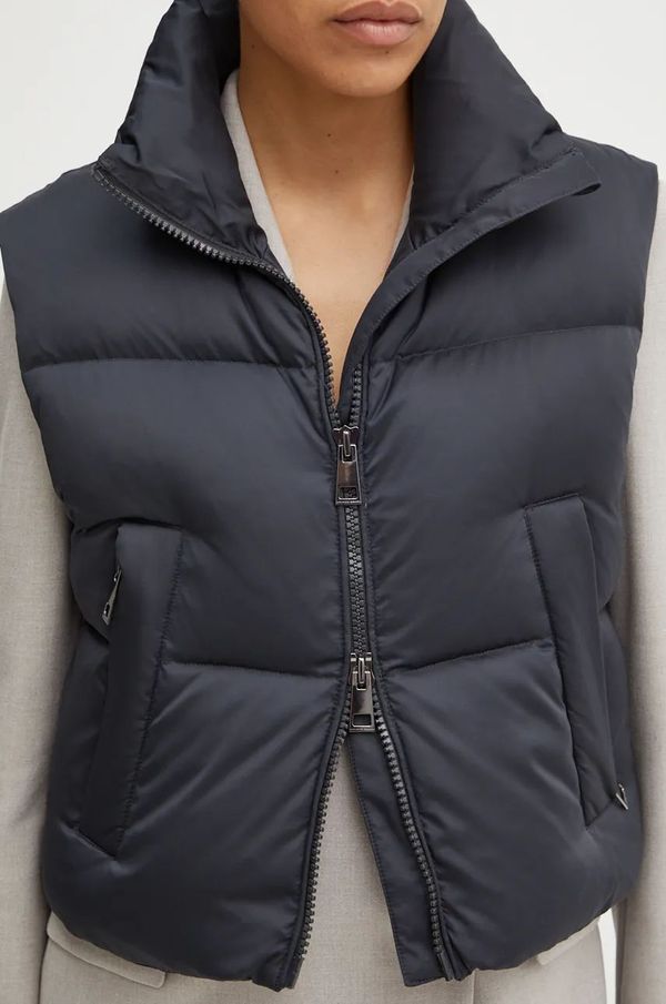 Liviana Conti Pernati prsluk Liviana Conti za žene, boja: crna, za zimu, F4WW25