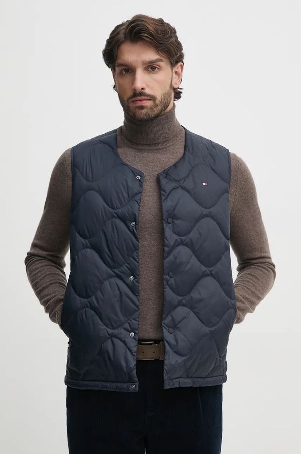 Tommy Hilfiger Pernati prsluk Tommy Hilfiger za muškarce, boja: tamno plava, za prijelazno razdoblje, MW0MW36583