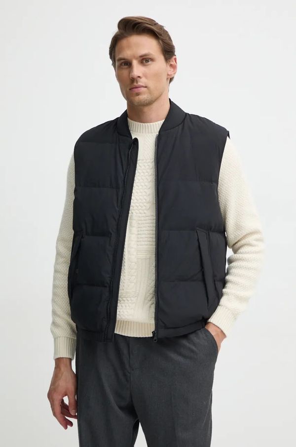 United Colors of Benetton Pernati prsluk United Colors of Benetton za muškarce, boja: crna, za zimu, 2JF8UJ00I