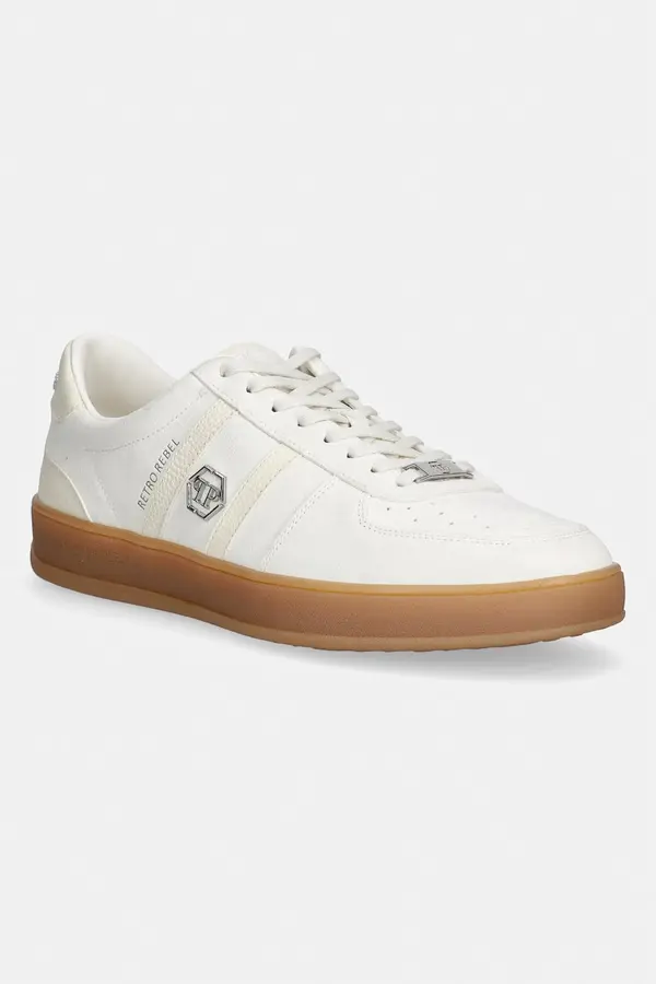 Philipp Plein Philipp Plein Lo-Top Sneaker Retro Rebel tenisice za muškarce od brušene kože