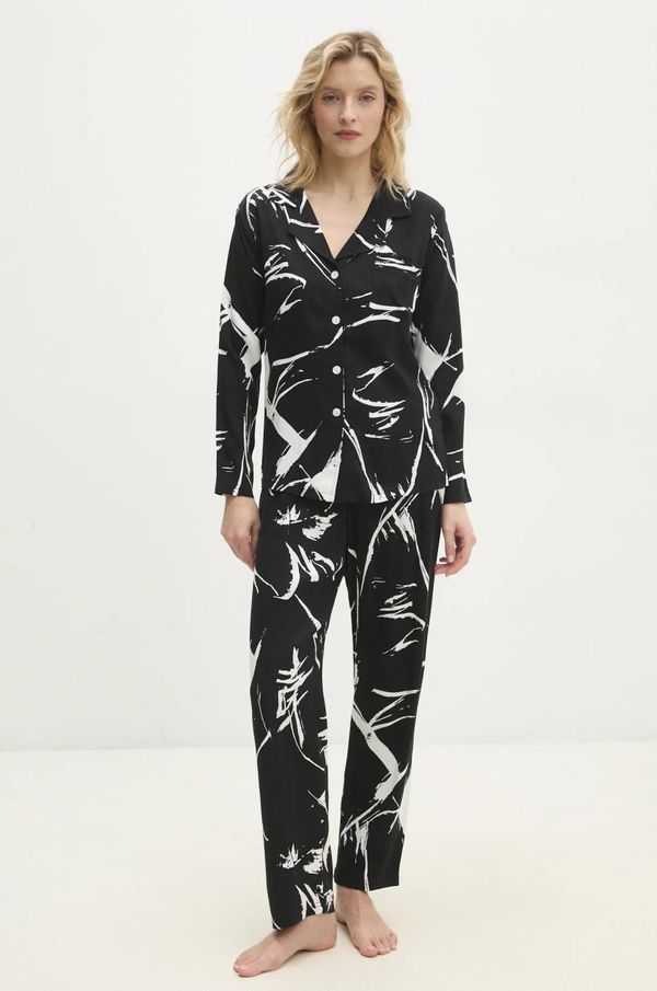 Answear Lab Pidžama Answear Lab za žene, boja: crna