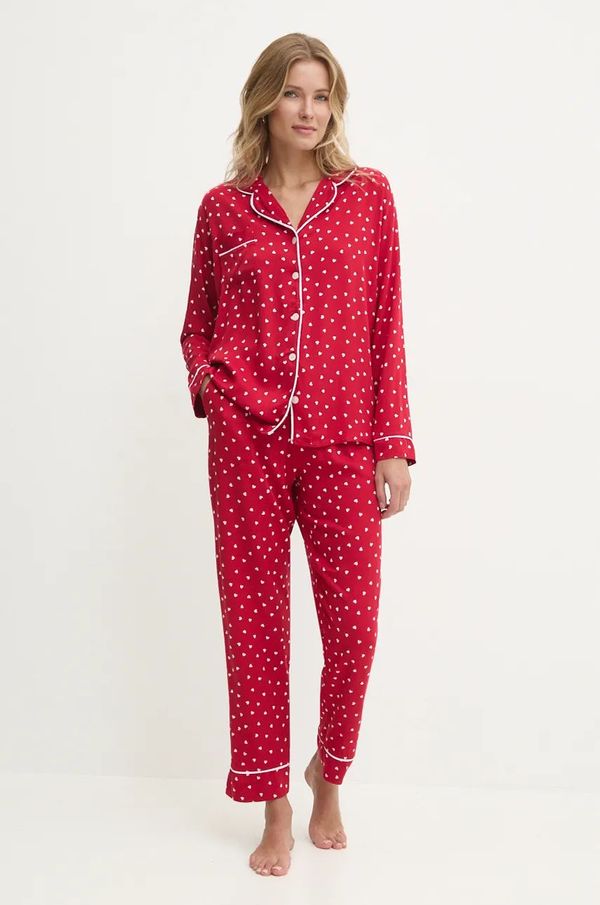 Answear Lab Pidžama Answear Lab za žene, boja: crvena