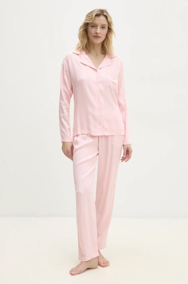 Answear Lab Pidžama Answear Lab za žene, boja: ružičasta