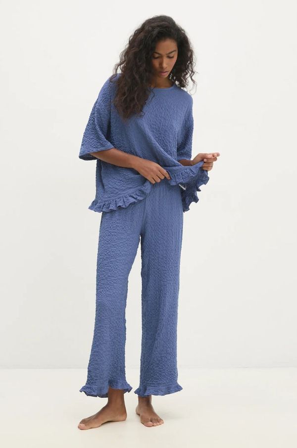 Answear Lab Pidžama Answear Lab za žene, boja: tamno plava