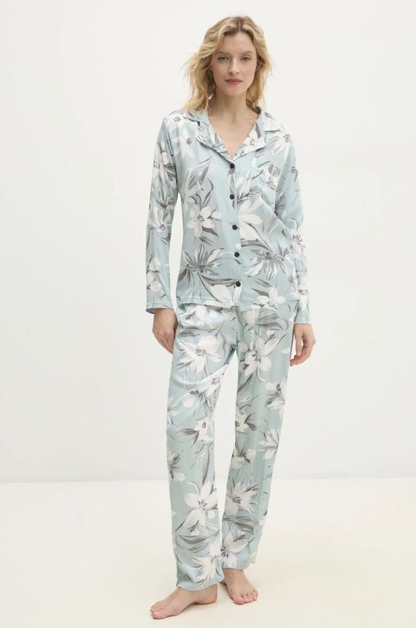 Answear Lab Pidžama Answear Lab za žene, boja: zelena