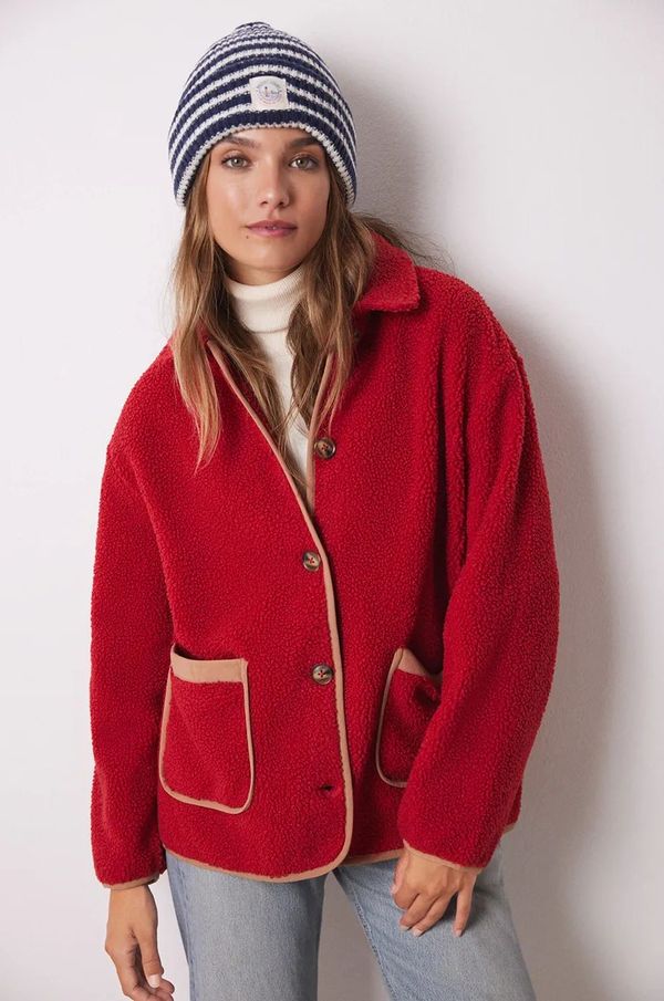 women'secret Pidžama - dukserica s kapuljačom women'secret MIX AND MATCH HAMPTONS za žene, boja: crvena, 3148775