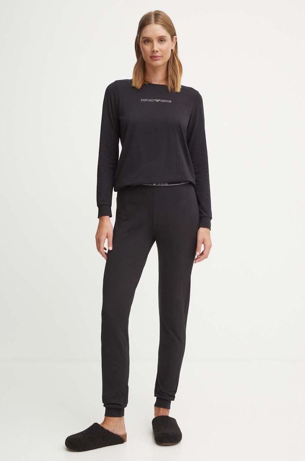 Emporio Armani Underwear Pidžama Emporio Armani Underwear za žene, boja: crna, 164234 4F223