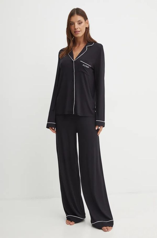 Guess Pidžama Guess CARLYN za žene, boja: crna, O4BX07.KCIN2