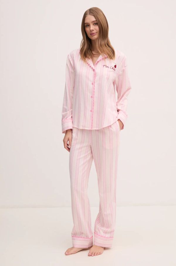 Kate Spade Pidžama Kate Spade za žene, boja: ružičasta, pamučna, KSI92723