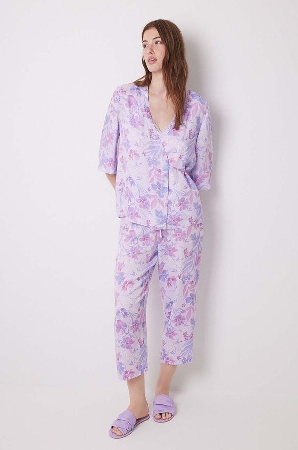 women'secret Pidžama komplet 3-dijelni women'secret TRENDY BUTTERFLY boja: ružičasta, 3598070