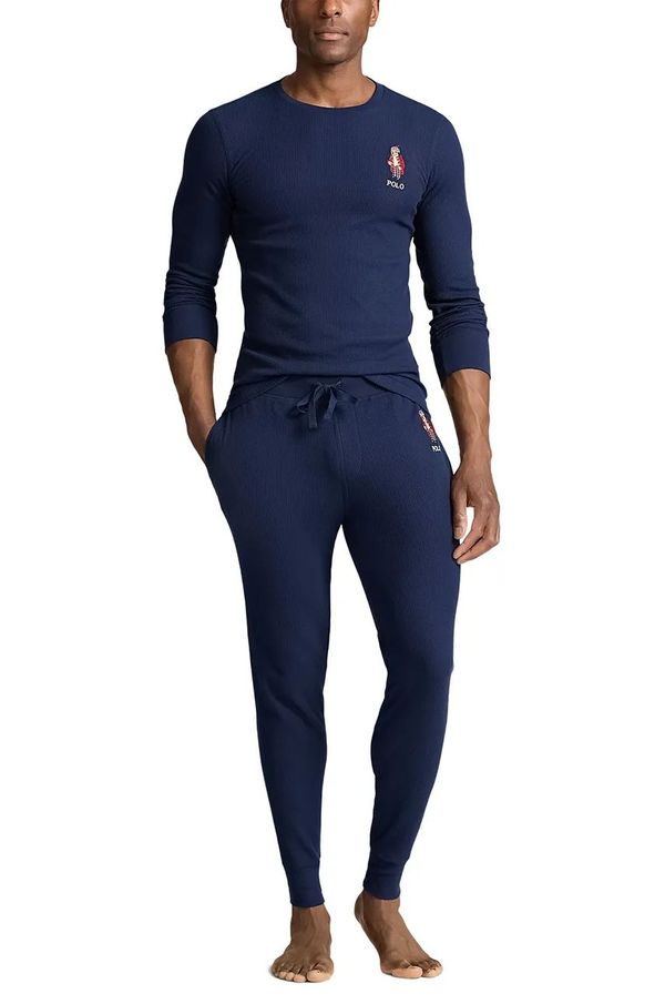 Polo Ralph Lauren Pidžama Polo Ralph Lauren za muškarce, boja: tamno plava, bez uzorka