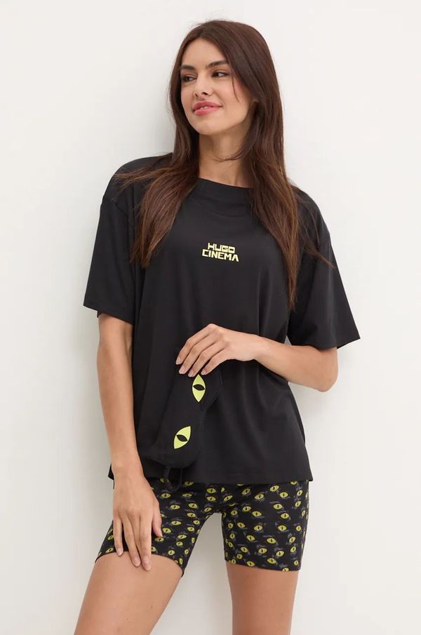 Hugo Pidžama s trakom za oči HUGO za žene, boja: crna, 50523312