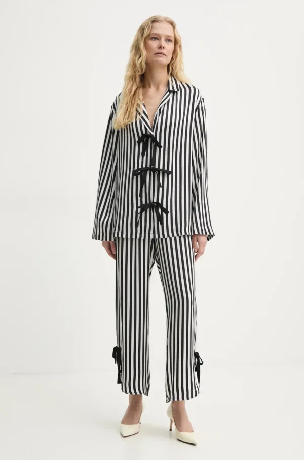 The Sleeper Pidžama The Sleeper za žene, boja: crna, satenska, HC2436PhSS