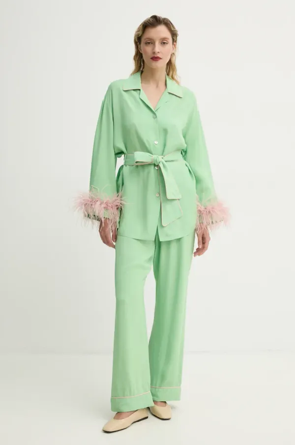 The Sleeper Pidžama The Sleeper za žene, boja: zelena, MCSP03P008F