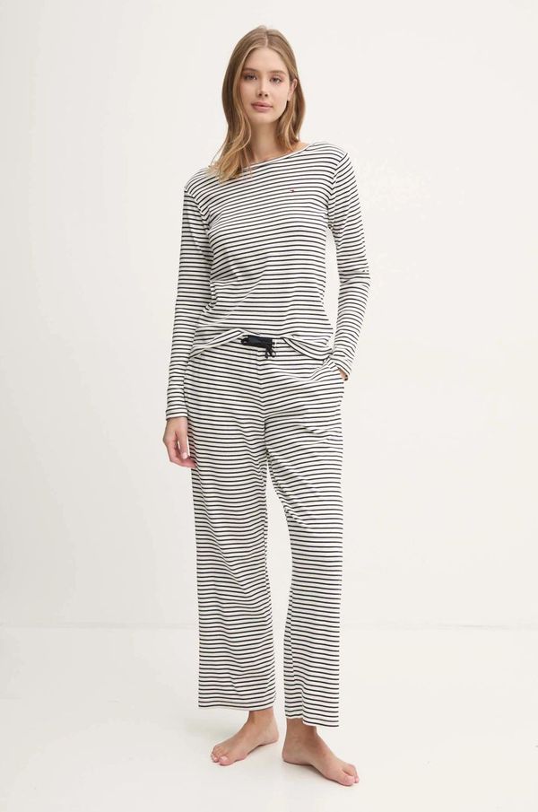 Tommy Hilfiger Pidžama Tommy Hilfiger za žene, boja: bijela, UW0UW05556