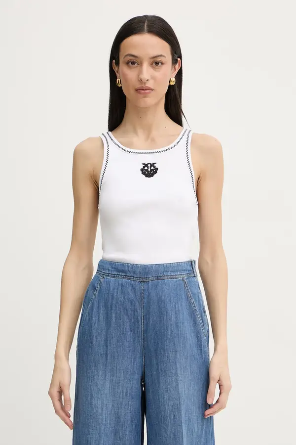 Pinko Pinko top za žene od pamuka s elastanom