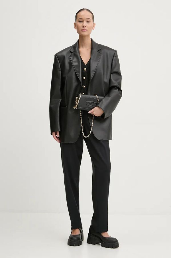 Chiara Ferragni Pismo torbica Chiara Ferragni boja: crna, 77SB5PA5