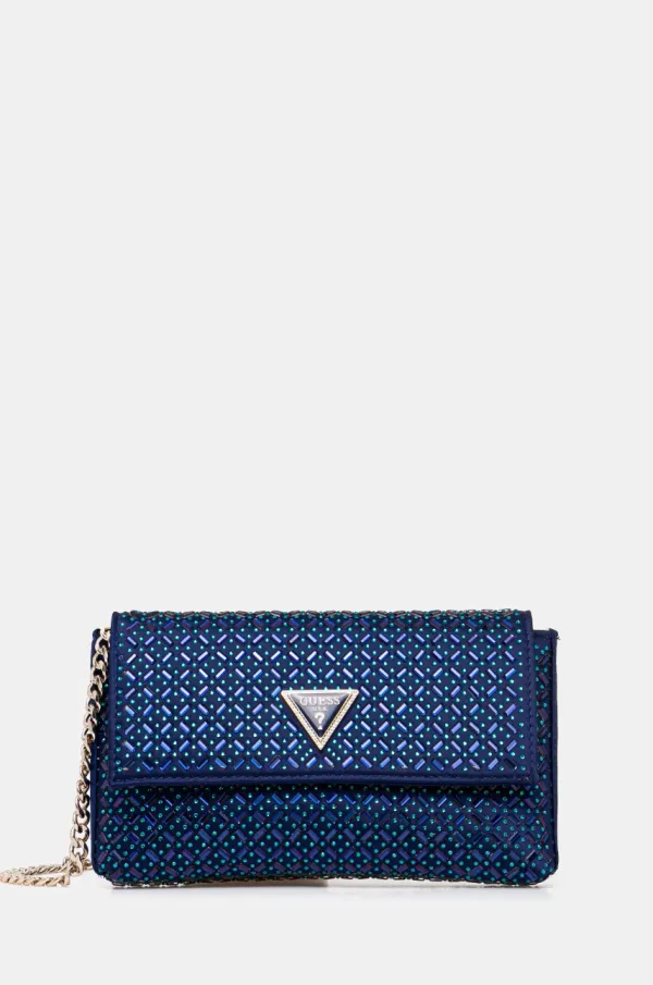 Guess Pismo torbica Guess ZALINA boja: tamno plava, HWXG93 50700