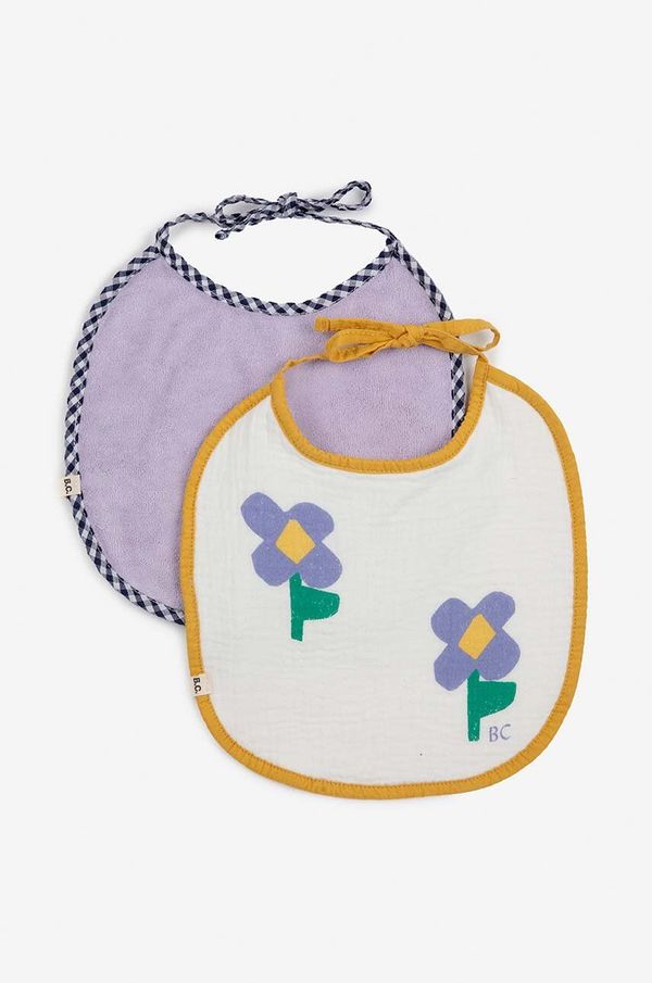 Bobo Choses Podbradnjak za bebe Bobo Choses Pansy Flower 2-pack 224AH039