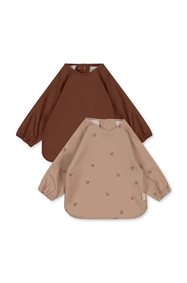Konges Sløjd Podbradnjak za bebe Konges Sløjd 2 PACK DINNER BIB WITH SLEEVES