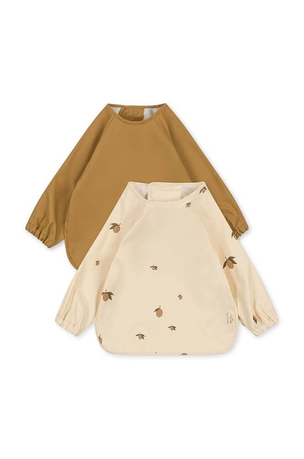 Konges Sløjd Podbradnjak za bebe Konges Sløjd 2 PACK DINNER BIB WITH SLEEVES