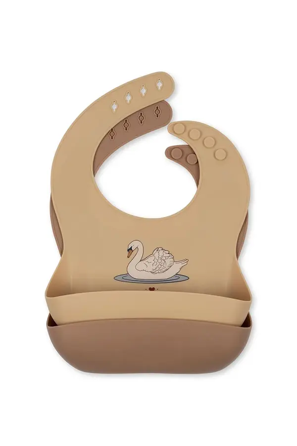 Konges Sløjd Podbradnjak za bebe Konges Sløjd 2 PACK SILICONE BIB 2-pack