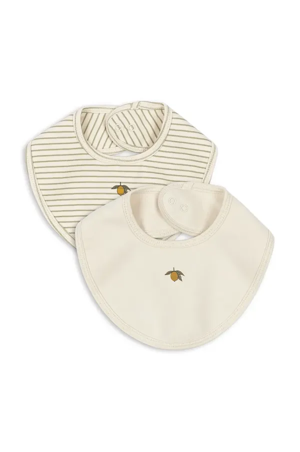 Konges Sløjd Podbradnjak za bebe Konges Sløjd BASIC 2 PACK BIB 2-pack KS102251
