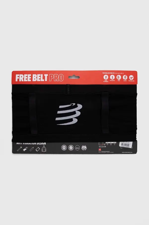 Compressport Pojas za trčanje Compressport Free Belt Pro boja: crna, CU00011B