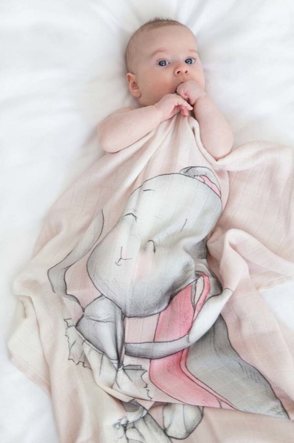 Effiki Pokrivač za povijanje beba od bambusa Effiki