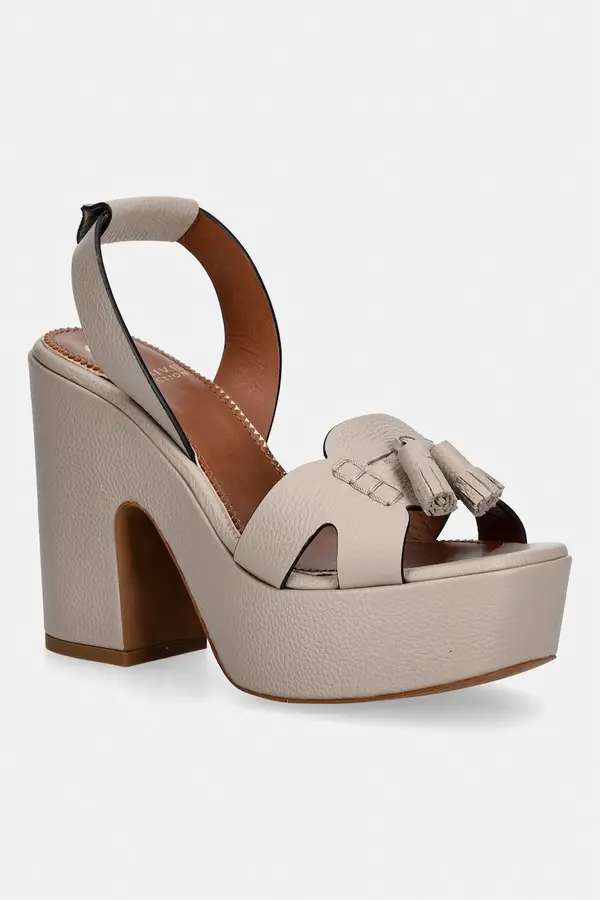 Pollini Pollini sandale s debelom potpeticom