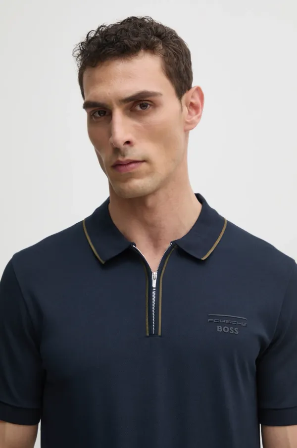 BOSS Polo majica BOSS za muškarce, boja: tamno plava, s tiskom, 50531463