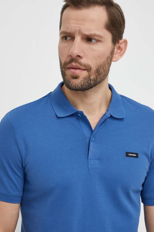Calvin Klein Polo majica Calvin Klein za muškarce, boja: narančasta, bez uzorka, K10K111196