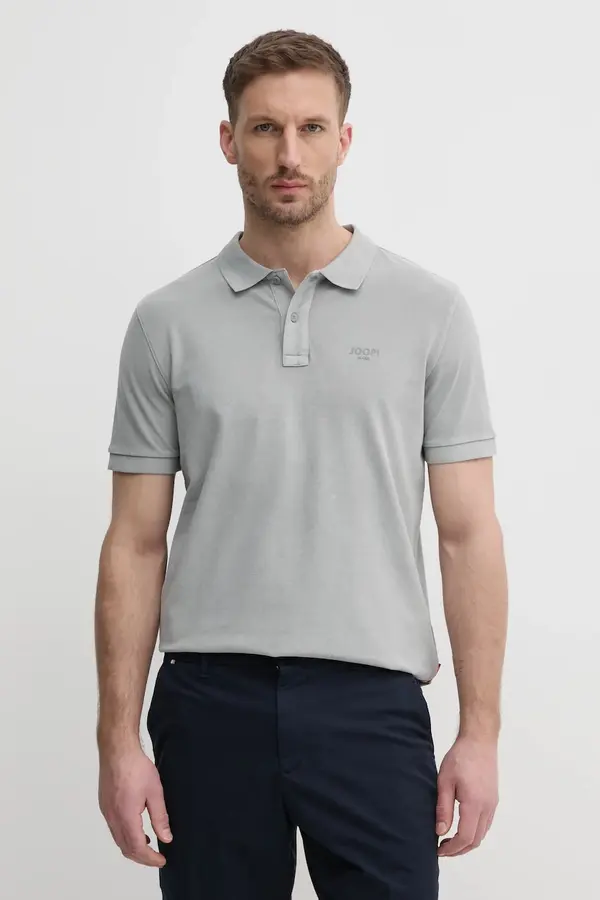 Joop! Polo majica Joop! za muškarce, boja: siva, bez uzorka, 30045619